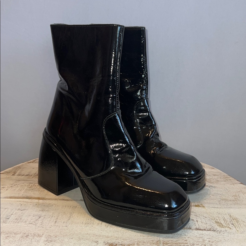 Free People Ruby Shine Platform Boots